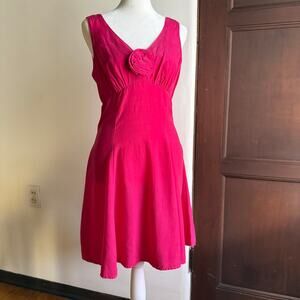 90s Vintage RAMPAGE | Pink Fit and Flare Empire Waist Cocktail Dress | Size 5